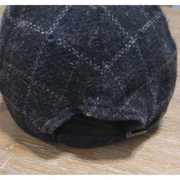 Whistles Dark Grey Wool Flannel Hat Baseball Cap Adjustable Strap Gray - Picture 3 of 5